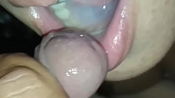 My wifey gargling my friend, blow-job and licking cum, my wife's greatest buddy