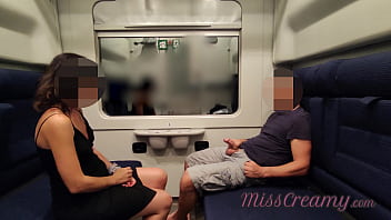 Man fuck-stick flash - I caned out my fuck-stick in front of a educator in the public train and and help me cum in facehole 4K - it's very risky Almost caught by stranger near - MissCreamy